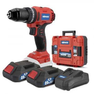 Taladro Percutor a Batería 18V Sinex | Incluye 2 Baterías 2.0 Ah y Maletín
